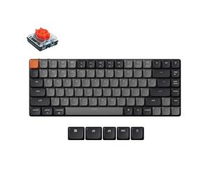 Keychron K3 Versione 3 Tastiera meccanica senza fili, Bluetooth/USB-C, RGB LED, Hot-swap, macro programmabili QMK/VIA, ABS keycaps, per Mac/Windows, Low Profile 2.0 Red Switch