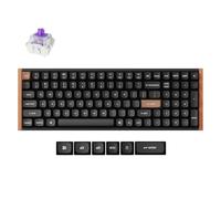 Keychron K4 HE Interruttore Magnetico Senza Fili Edizione Speciale Nero Gateron Double-Rail MagneticNebulaSwitch Tastiera Personalizzata [K4H-F1]