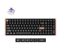 Keychron K4 HE - Tastiera wireless RGB ad effetto Hall al 96%, interruttore magnetico Gateron, modalità analogica e trigger rapido, QMK/VIA, 2,4 GHz/BT5.2/USB-C, multitasker per Mac/Windows/Linux