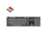 Keychron K5 Max Tastiera Meccanica ultra-sottile senza fili, programmabile QMK/VIA, 3 modalità Bluetooth/2,4 GHz/Cavo con LED RGB, Low Profile Gateron Red Switch Hot-Swap, copritasti in PBT
