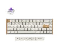Keychron K6 HE Rapid Trigger Wireless Custom Tastiera Meccanica con Effetto Hall Gateron Doppio Interruttore Magnetico 2.4GHz QMK Bluetooth 5.2 RGB Compatibile con Mac Windows Linux, Bianco