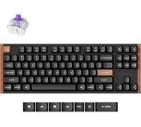 Keychron K8 HE QMK Tastiera meccanica personalizzata, 2,4 GHz, Bluetooth, cablata, compatibile con hotswap, programmabile, retroilluminazione RGB, interruttore magnetico Gateron