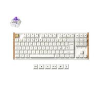 Keychron K8 HE Special Edition White - Tastiera Wireless 80% ISO-IT con Switch Gateron Magnetica Double-Rail, Rapid Trigger, Keycaps PBT, RGB, QMK e Bluetooth 5.2 Bianca
