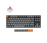 Keychron K8 MAX Tastiera meccanica wireless, 2,4 GHz/Bluetooth/USB-C, RGB, QMK/VIA, Hot-swap, Macro programmabili, PBT Keycaps, Per Mac Windows, Super Red Switch