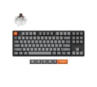 Keychron K8 MAX Tastiera meccanica wireless, 2,4 GHz/Bluetooth/USB-C, RGB, QMK/VIA, Hot-swap, Telaio in Alluminio, Macro programmabili, PBT Keycaps, Per Mac Windows, Super Brown Switch