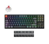 Keychron K8 (Version 2) - Tastiera Meccanica Wireless QMK/VIA, TKL 80%, RGB, Hot-Swappable, Switch Red, Compatibile con Windows, Mac e Linux, Keycaps ABS, Layout Italiano ISO