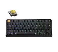 Keychron KJ1 Tastiera meccanica wireless a basso profilo, 2,4 GHz, Bluetooth QMK 75% Layout RGB, interruttore a banana sostituibile a caldo compatibile con Mac Windows Linux, ricarica rapida da 2000