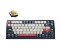 Keychron KJ1 Tastiera meccanica wireless a basso profilo, 2,4 GHz, Bluetooth QMK 75% Layout RGB, interruttore a banana sostituibile a caldo, compatibile con Mac Windows Linux, ricarica rapida da 2000