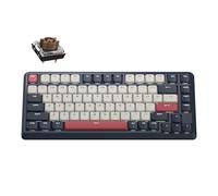 Keychron KJ1 Tastiera meccanica wireless a basso profilo, 2,4 GHz, Bluetooth QMK 75% Layout RGB, interruttore sostituibile a caldo compatibile con Mac Windows Linux, ricarica rapida da 2000 mAh per