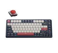 Keychron KJ1 Tastiera meccanica wireless a basso profilo, 2,4 GHz, Bluetooth QMK 75% Layout RGB, interruttore rosso sostituibile a caldo, compatibile con Mac Windows Linux, ricarica rapida da 2000 mAh
