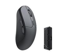 Keychron M3 4000 Hz Mouse ottico senza fili Bluetooth 5.1/2.4 GHz/USB, leggero 79g, programmabile, sensore PixArt 3395 con fino a 26K DPI/ 650 IPS per Windows Mac Linux - Nero