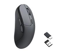 Keychron M3-A71 Mouse Wireless 1K con Sensore PixArt 3311 - Connessione 2.4GHz/Bluetooth/USB, Ergonomico, DPI 12000, Batteria 95h, Compatibile Windows/Mac/Linux - Nero