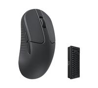Keychron M3 Mini 4K Wireless Bluetooth 5.1/2.4 GHz/Wired Mouse Ottico, Ultra-Leggero 55g Programmabile PixArt 3395 Sensore Fino a 26.000 DPI/650 IPS per Windows Mac Linux - Nero