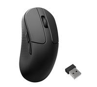 Keychron M3 Mini Mouse da Gioco 2.4GHz & Bluetooth 5.3 Programmabile, Sensore PixArt 3950, 30000 DPI, Frequenza di Polling 8K, Ultraleggero, Mouse ottico compatibile con Windows, MacOS & Linux - Nero