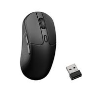 Keychron M3 Mouse da gioco ottico wireless, sensore PixArt Paw 3950, 30000 dpi 2.4 GHz/Bluetooth 5.3, retroilluminazione a LED RGB, 79 g pulsante macro programmabile leggero per Windows PC/Mac - Nero