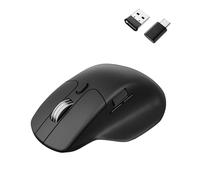 Keychron M6 Mouse da gioco silenzioso senza fili, polling 1000 Hz, Bluetooth 5,3/2,4 GHz/cablato, sensore ottico PixArt 3311 fino a 12.000 DPI, leggero, 86 g, programmabile, per Windows/Mac/Linux