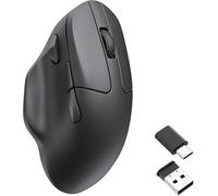 Keychron M7 Mouse senza fili per computer, 26K DPI ottico, 2,4 GHz/Bluetooth/Cavo con pulsante Macro 63g leggero ed ergonomico, fino a 70 ore di lavoro per laptop macOS/Windows - Nero