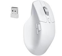 Keychron Mouse wireless Bluetooth M6 8000 Hz 2,4 GHz/connessione cablata, corpo leggero programmabile PixArt 3950 sensore per Windows Mac Linux - bianco