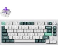 Keychron Q1 HE Tastiera Meccanica Senza fili con Hall Effect Gateron Double-Rail Magnetic Switch Nebula, Rapid Trigger, QMK 2,4 GHz Bluetooth RGB Compatibile con Mac Windows Linux - Bianco