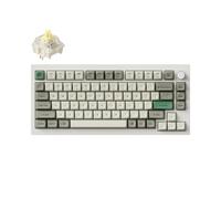 Keychron Q1 Max QMK/VIA Tastiera meccanica senza fili, interamente in metallo, tasti programmabili, tastiera a 2,4 GHz/Bluetooth/Cavo con Hot-Swappable, Shell White, Gateron Jupiter Banana