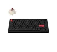Keychron Q1 Max QMK/VIA Tastiera meccanica senza fili, Layout QWERTY US, interamente in metallo, programmabile, 2,4 GHz/Bluetooth/USB, RGB e Hot-Swappable, Gateron Jupiter Brown, Side-Printed Keycaps