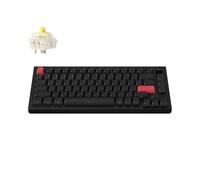 Keychron Q1 Max QMK/VIA Tastiera meccanica senza fili, Layout QWERTY US, interamente in metallo, programmabile, 2,4 GHz/Bluetooth/USB, RGB e Hot-Swappable, Gateron Jupiter Banana, Side-Printed Keycaps