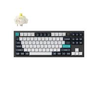 Keychron Q3 Max Tastiera Meccanica Senza Fili, Completa in Alluminio, Bluetooth 2,4 GHz, Layout QMK TKL, LED RGB, Hot-swappable Gateron Banana Switch con Mac Windows Linux - Nero