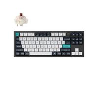 Keychron Q3 Max Tastiera Meccanica Senza Fili, Completa in Alluminio, Bluetooth 2,4 GHz, Layout QMK TKL, LED RGB, Hot-swappable Gateron Brown Switch con Mac Windows Linux - Nero