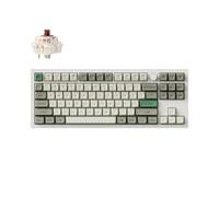 Keychron Q3 Max Tastiera Meccanica Senza Fili, Completa in Alluminio, Bluetooth 2,4 GHz, Layout QMK TKL, LED RGB, Hot-swappable Gateron Brown Switch con Mac Windows Linux - Bianco