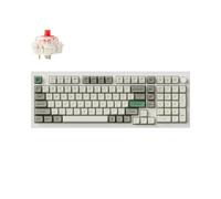 Keychron Q5 Max Tastiera Meccanica Wireless, completamente in alluminio, 2,4 GHz, Bluetooth, QMK, layout 96%, RGB con switch Hot-swappable Gateron Red Compatibile con Mac Windows Linux - Bianco