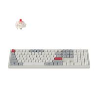 Keychron Q6 Max QMK/LUANCHER Tastiera meccanica wireless Bluetooth/2,4 GHz/USB-C cablata personalizzata, manopola programmabile a grandezza naturale retroilluminata RGB interruttore rosso Gateron per