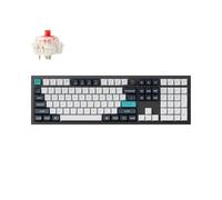 Keychron Q6 Max - Tastiera meccanica wireless RGB, sostituibile a caldo, interruttori Gateron Jupiter Red, telaio in alluminio con manopola, dimensioni standard (104 tasti), compatibile con Windows