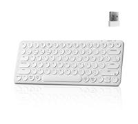 Keychron Tastiera Bluetooth B3 Pro Ultra-Slim Portatile Silenziosa Bianco | Tasti a forbice silenziosi con Bluetooth, 2,4 GHz e USB-C in un design leggero da 410 g per Mac, Windows e Linux.