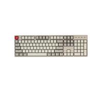 Keychron Tastiera meccanica C2 full size cablata compatibile con Mac, Keychron Red Switch, 104 tasti ABS retro colore, tastiera da gioco per Windows, cavo intrecciato USB-C Type-C