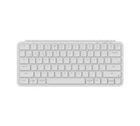 Keychron Tastiera personalizzata ZMK wireless ultra sottile B1 Pro, Bluetooth programmabile / 2.3 g / luce cablata con 1200 ore chiave silenziosa a vita a batteria lunga per Mac/Windows - bianco