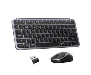Keychron Tastiera wireless B1 Pro 75% e mouse BM24, tastiera ultra sottile con interruttore a forbice, 2,4 GHz/Bluetooth 5.2/cablata, tastiera fino a 300 ore e mouse 98H, sensore PAW3212, per macOS
