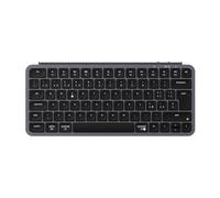 Keychron Tastiera wireless B1 Pro ultra slim 75% Layout Italiano ISO QWERTY, configurabile ZMK, tasi in PBT, 3 modalità 2.4 GHz/Bluetooth/cablata, compatibile con Windows/Mac, grigio siderale
