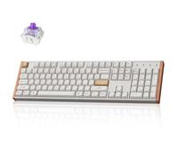Keychron Tastiera wireless K10 HE effetto foro, interruttore magnetico, compatibile con hot swap, punti di funzionamento variabili, modalità trigger rapido, design telaio in alluminio + legno, RGB