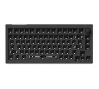 Keychron V1 MAX Tastiera Meccanica Wireless, layout al 75% QMK/VIA programmabile con Hot-swappable compatibile con Mac Windows Linux - Versione Barebone con manopola (ANSI/US)