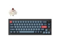Keychron V2 Max Tastiera Meccanica Wireless 65%, 2,4 GHz/Bluetooth 5.1/USB, RGB con manopola programmabile QMK/VIA, Hot-Swappable Gateron Brown, Gasket Mount per Mac Windows Linux - Nero
