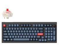 Keychron V5 Max Tastiera Meccanica senza fili con tastierino numerico, layout 96%, QMK/VIA, 2,4 GHz/Bluetooth 5.1/USB, LED RGB, Switch Gateron Jupiter Red hot-swappable per Mac Windows Linux