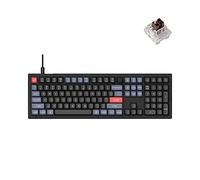 Keychron V6 - Manopola per tastiera meccanica con cavo, versione QMK/VIA, macro programmabile QMK/VIA con interruttore hot swap Keychron K Pro, compatibile con Mac, Windows, Linux, nero (non