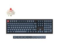 Keychron V6 Max Tastiera Meccanica Wirless Fullsize, 2,4 GHz/Bluetooth/cablata con retroilluminazione RGB a 3 modalità QMK/VIA, macro programmabile, Keycaps PBT, Switch Rossi (ISO/ITA)