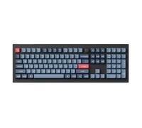 Keychron V6 Max Tastiera meccanica Wirless personalizzata Fullsize, 2,4 GHz/Bluetooth/cablata con retroilluminazione RGB a 3 modalità QMK/VIA, macro programmabile, tasti in PBT con interruttore rosso
