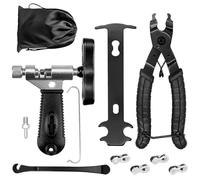 Keyck Attrezzi Bici, Kit Riparazione Bici, Smagliacatena Controllo Catena Pinza per Catena Leve Smontagomme Bici 4 Coppie Link Mancante per Biciclette 6/7/8/9/10/11 velocità Multitool MTB