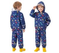 Keyck Tuta Impermeabile Bambino Bambina Giacca & Pantaloni 2 Pezzi 1-7 Anni | Impermeabili con Cappuccio & Striscia Riflettente, Leggero Traspirante, Completo Abbigliamento Stampe Cartone Ragazze Ragazzi