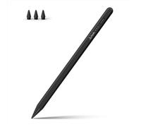 Keydo Penna Compatibile con Apple iPad 2018-2025,Ricarica Rapida,Sensibile all’inclinazione e Rifiuto del Palmo, Stylus Pencil per iPad 11 A16/10/9/8/7, Pro 11/12.9, Air 3/4/5/M2/M3, Mini 5/6 - Nero