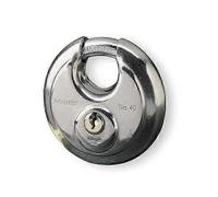 Keyed Padlock, 2-3/4" Width, Heavy-Duty Steel, Key Security Lock for Doors, Gates, and Storage Lockers