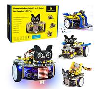 KEYESTUDIO Raspberry Pi Pico Robot Car Kit, Controllo App, Kit Robotica Con Blocchi, Elettronico FAI DA TE per Adolescenti e Adulti