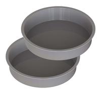 KEYFIVE Stampo in silicone da 23 cm, rotondo, 2 stampi in silicone per torte da 9 pollici, antiaderente in silicone, 23 cm, rotondi, per torte di formaggio, torte in chiffon